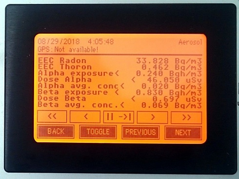 Монитор радиоактивныхаэрозолей в воздухе Аer 5200